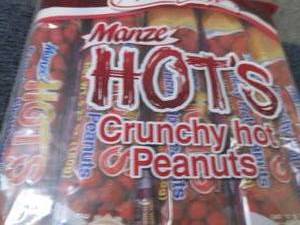 lot 316 image: 10- 5.29 oz Manze Hots Crunchy Hot...