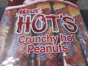 lot 318 image: 10- 5.29 oz Manze Hots Crunchy Hot...