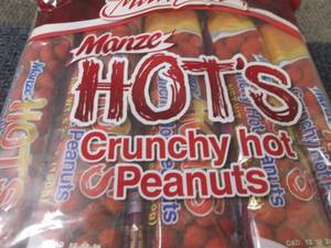 lot 320 image: 10- 5.29 oz Manze Hots Crunchy Hot...