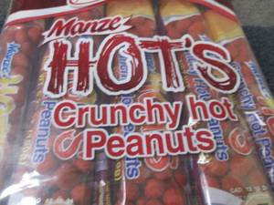 lot 326 image: 10- 5.29 oz Manze Hots Crunchy Hot...