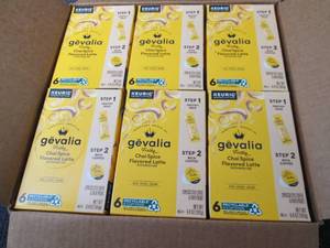 lot 365 image: 6- 6 pks Gevalia Frothy Chai Spice ...