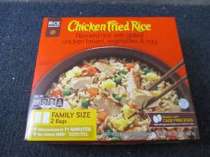 lot 412 image: BB 48 oz FROZEN Chicken Fried Rice...