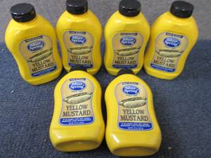 lot 461 image: 6- 20 oz Silver Springs Yellow Must...