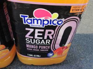 lot 465 image: 2 Gallons Tampico Zero Sugar Mango ...