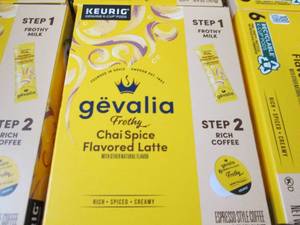 lot 244 image: 6- 6 pks Gevalia Frothy Chai Spice ...