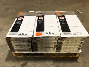 30 Boxes of TrafficMaster White Petrified Wood 4 MIL x 12 in. W x 24 in. L Peel and Stick Waterproof Vinyl Tile Flooring (20 sqft/case)   Customer Returns See Pictures