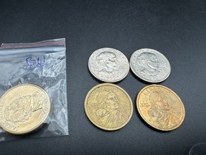 lot 59 image: Two BU MonroesSAC & SBAS, 6 Coins Total