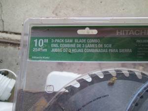 3 Pack of Hitachi saw blades with t...