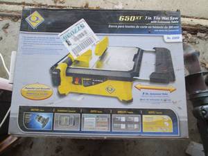 lot 6 image: 7 wet tile saw...