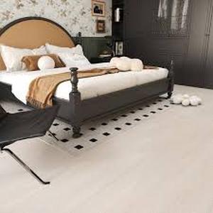 lot 9 image: 7 Boxes of Jeedeson 12MIL 6 in. x 36 in. Peel and Stick Vinyl Floor Tile in Cotton White Water Resistant Plank Flooring(54 sq. ft.case)  Customer Returns See Pictures