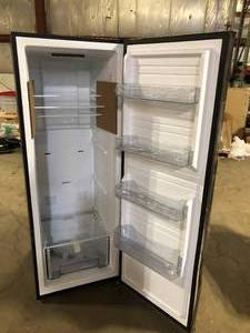 lot 11 image: Vissani 11 cu. ft. Convertible Auto Defrost Garage Ready Upright FreezerRefrigerator in Stainless Steel Damaged   Customer Returns See Pictures