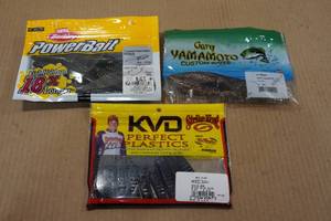 lot 50 image: Assorted Soft Baits - Strike King, Berkley, Yamamoto