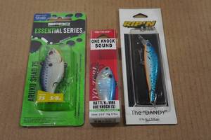 lot 67 image: 3 Fishing Lures - Spro, Yozuri, Ripn Lips