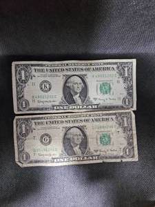 lot 113 image: 2-1963 $1-A Series, 5-1963 $1 Barr Notes, Series B