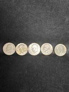 lot 116 image: 5-Ike Silver Dollars