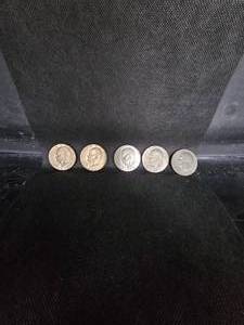 lot 123 image: 5-Ike Silver Dollars