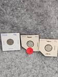 lot 4 image: Set of three Mercury Dimes, 1942-D,43-D,45-D