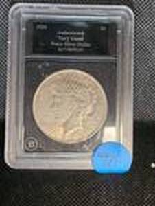lot 20 image: 1924 Liberty Peace Dollar-Plastic Case