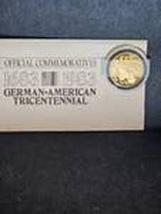 lot 28 image: German-American Tri-Centennial Coin