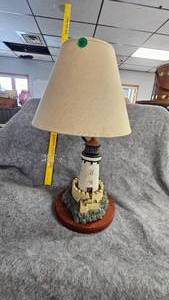 lot 37 image: Light House Lamp, TestedWorks, (lighthouse not achored to base)