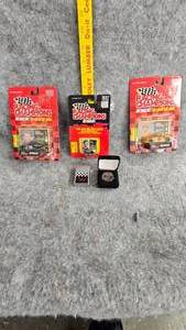 lot 54 image: Dale Earnhardt Collector Coin, Lighter and Racing Cars
