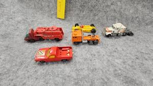 lot 68 image: Ranchero, Semi, Squirt Race Car, Vintage Metal Cars