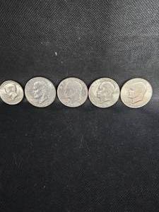 lot 91 image: Ikes (4ct) 72,72,72,761 Bicentennial Kennedy