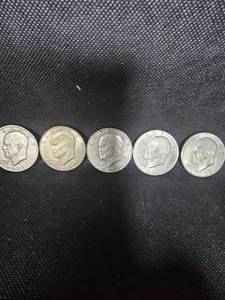 lot 92 image: Ikes (5ct) 2-1971, 3-1972