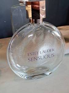 lot 181 image: Este Lauder Sensuous 12 Glass Perfume Bottle