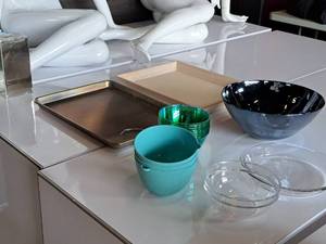 lot 217 image: Assorted Serving Bowls, Trays, Containers