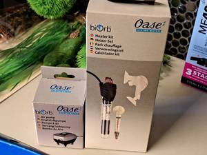 lot 228 image: Oase BiOrb Heater Kit and Air Pump