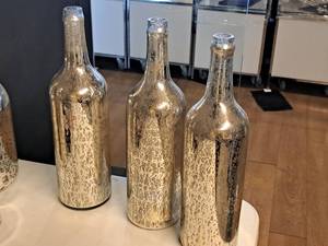 lot 246 image: Lot of (3) 17 BottleVase Home Dcor