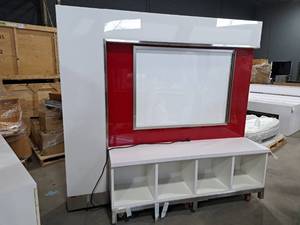 87" Light Up Rolling Sign Display Cabinet | 2-Sided
