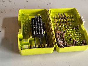 lot 305 image: Assorted Drill Bits and Driver Bits with Plastic Case