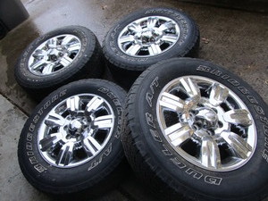 lot 12 image: Bridgestone Dueler Tires, F150 Rims