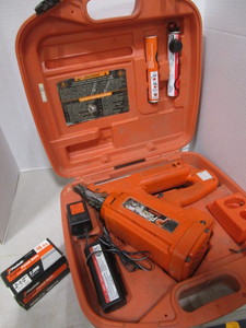 lot 107 image: Paslode Impulse Nailer & Finish Nails