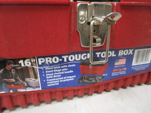 lot 112 image: Pro Tough 16 Toolbox & Tools
