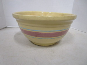 lot 135 image: Ovenware Pink & Blue Band #12 Bowl