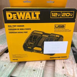 lot 101 image: DEWALT 20V 12V Dual Port Charger DCB102 NEW