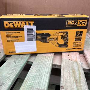 lot 105 image: DEWALT 20V XR Reciprocating Saw DCS328B NEW