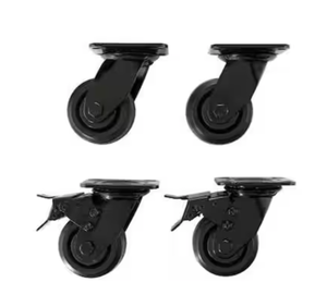 lot 117 image: 4 in. Caster Kit Heavy Duty for Cabinets
