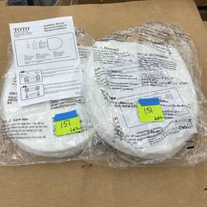 lot 151 image: Lot of 2 Round Toto Toilet Seats