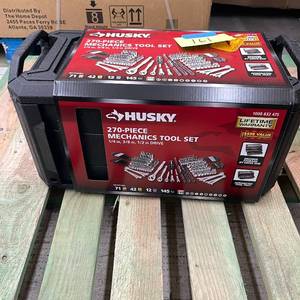 lot 161 image: Husky Mechanics Tool Set (270-Piece)