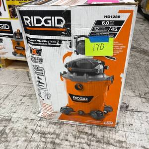 lot 170 image: RIDGID 12 Gallon 6.0 Peak HP NXT Shop Vacuum Wet Dry Vac with Detachable Blower
