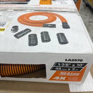 lot 192 image: 1-78 in. x 10 ft. Locking Vacuum Hose Kit for RIDGID Wet Dry Vacs