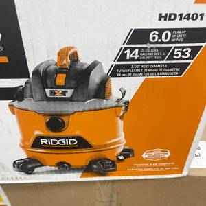 lot 193 image: RIDGID 14 Gallon 6.0 Peak HP NXT Shop Vacuum Wet Dry Vac