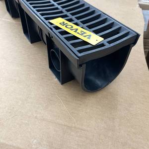 lot 206 image: Lot of 12 Trench Drain with Plastic Grate 39 L x 5.8 W x 5.2 D