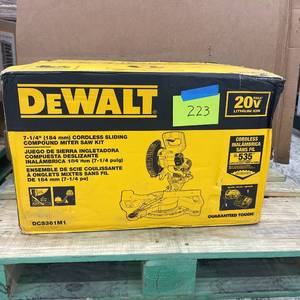 20V MAX Cordless 7-1/4 in. Sliding Miter Saw with (1) 20V Battery 4.0Ah DCS361M1 Miter Saw
