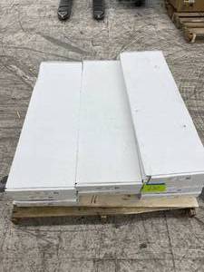 lot 230 image: Lot of 10 Lifeproof Chevron Lakeside Hill Oak 22MIL 12x28 Vinyl Waterproof Flooring