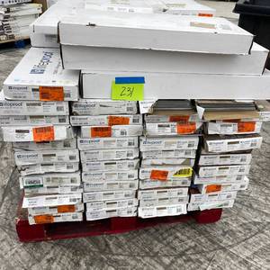 lot 231 image: Pallet Lifeproof Discontinued Flooring 6mm & 12mm & 22mm Mixed Lot